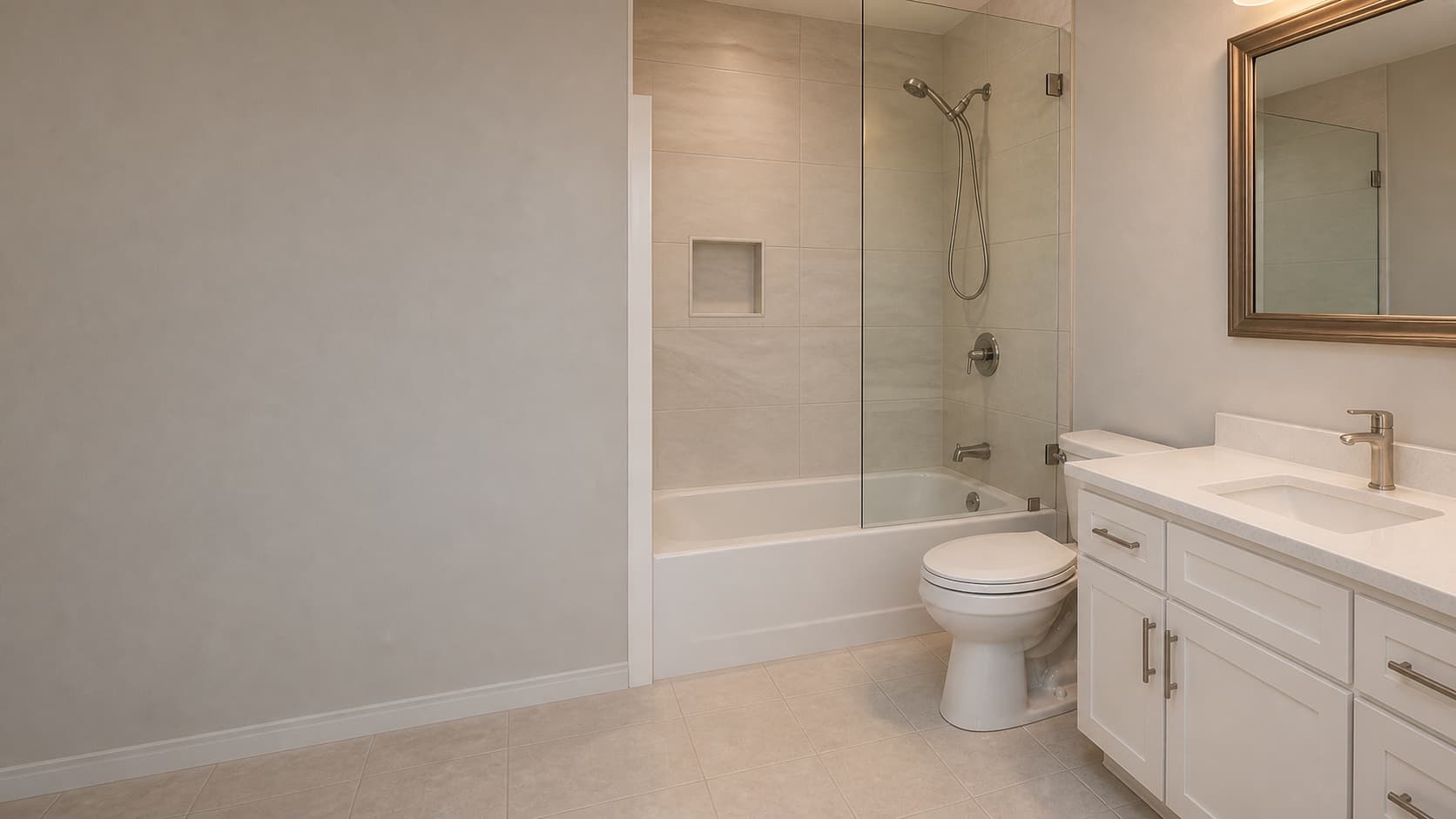 Bathroom renovation stage image after renovation